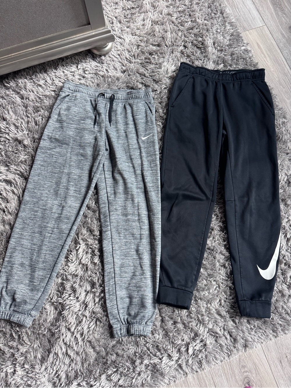 Nike Dri-FIT Jogger Pants Gray & Black Size